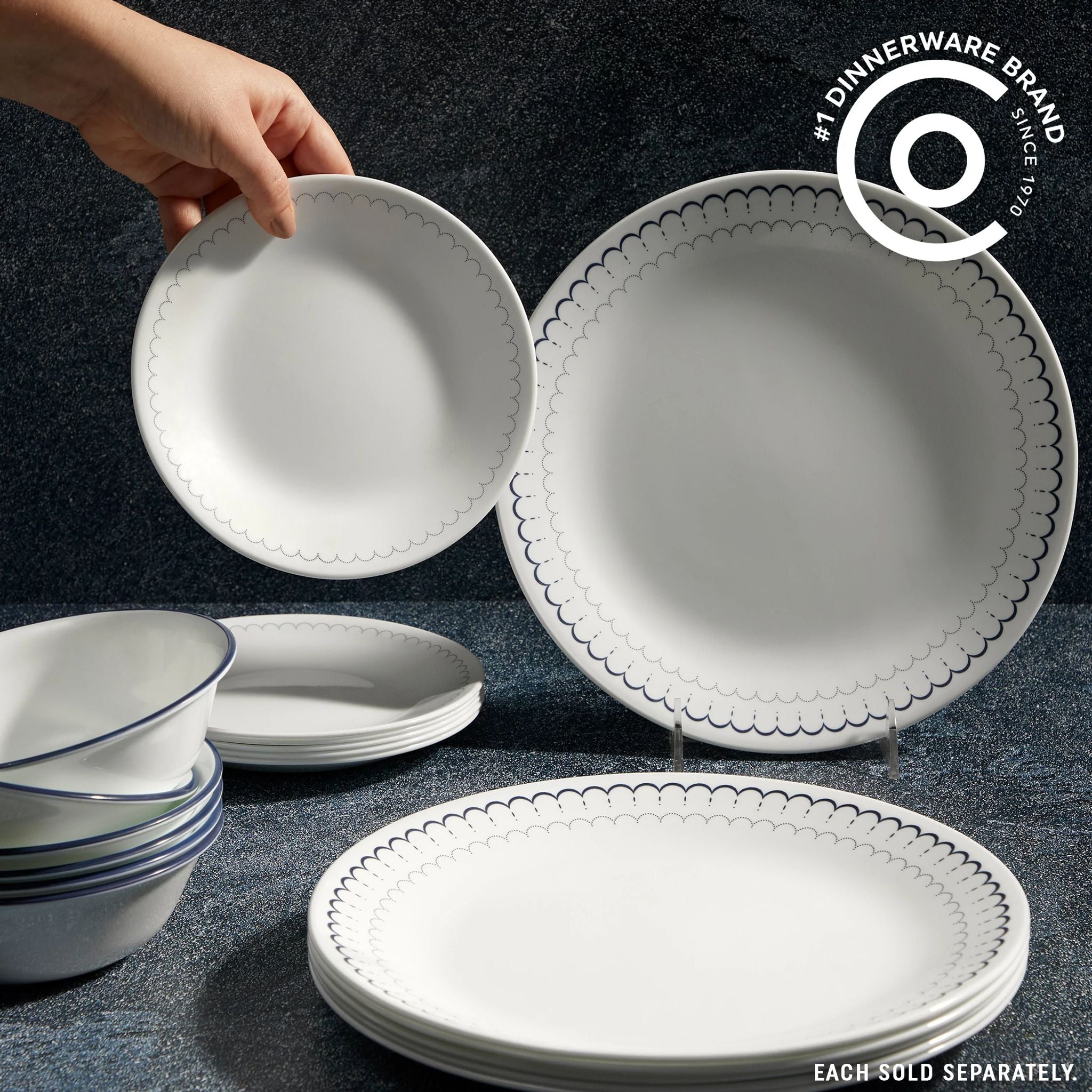 Corelle® Caspian Lace 10.25 Dinner Plate - Image 4